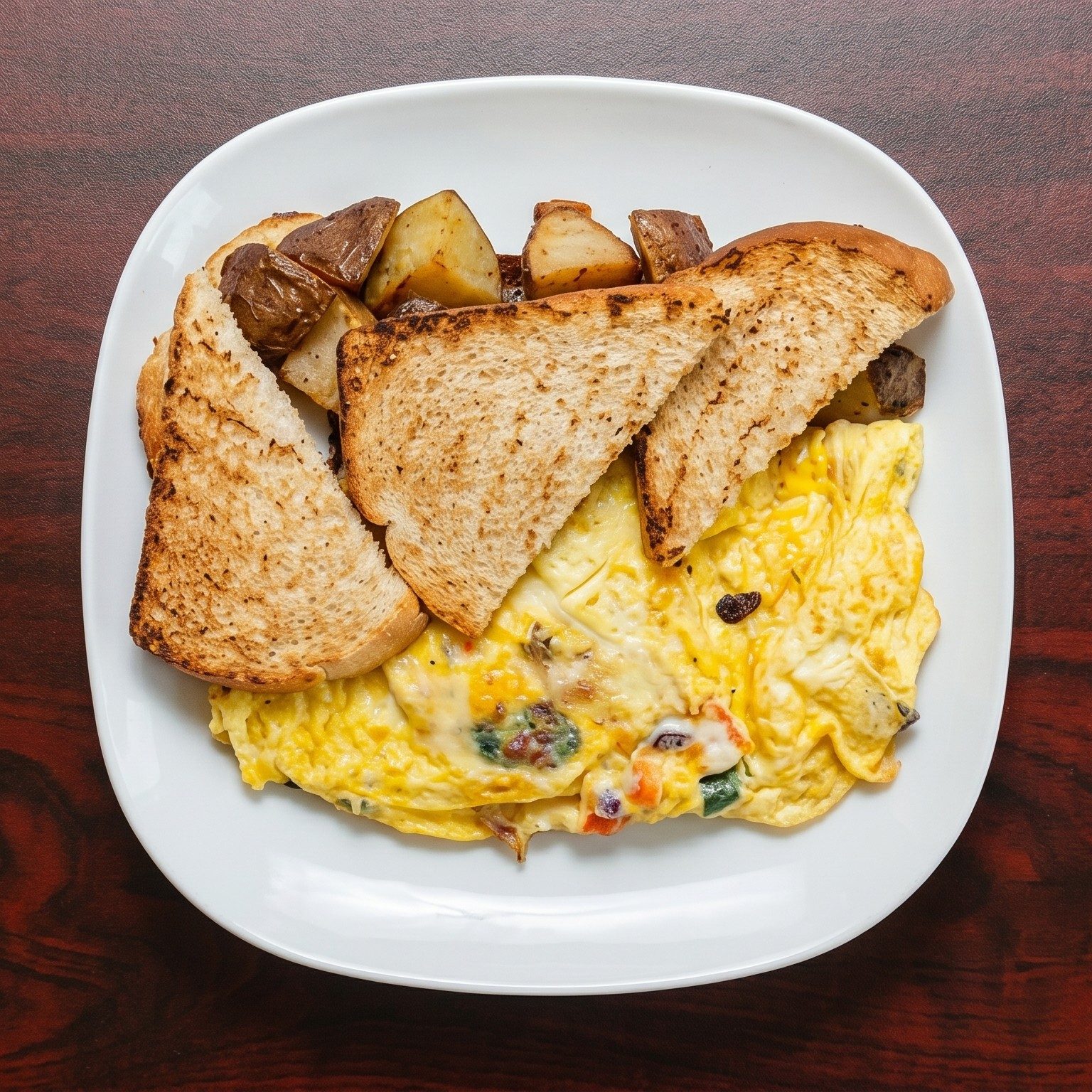 Homemade Chili Omelette.