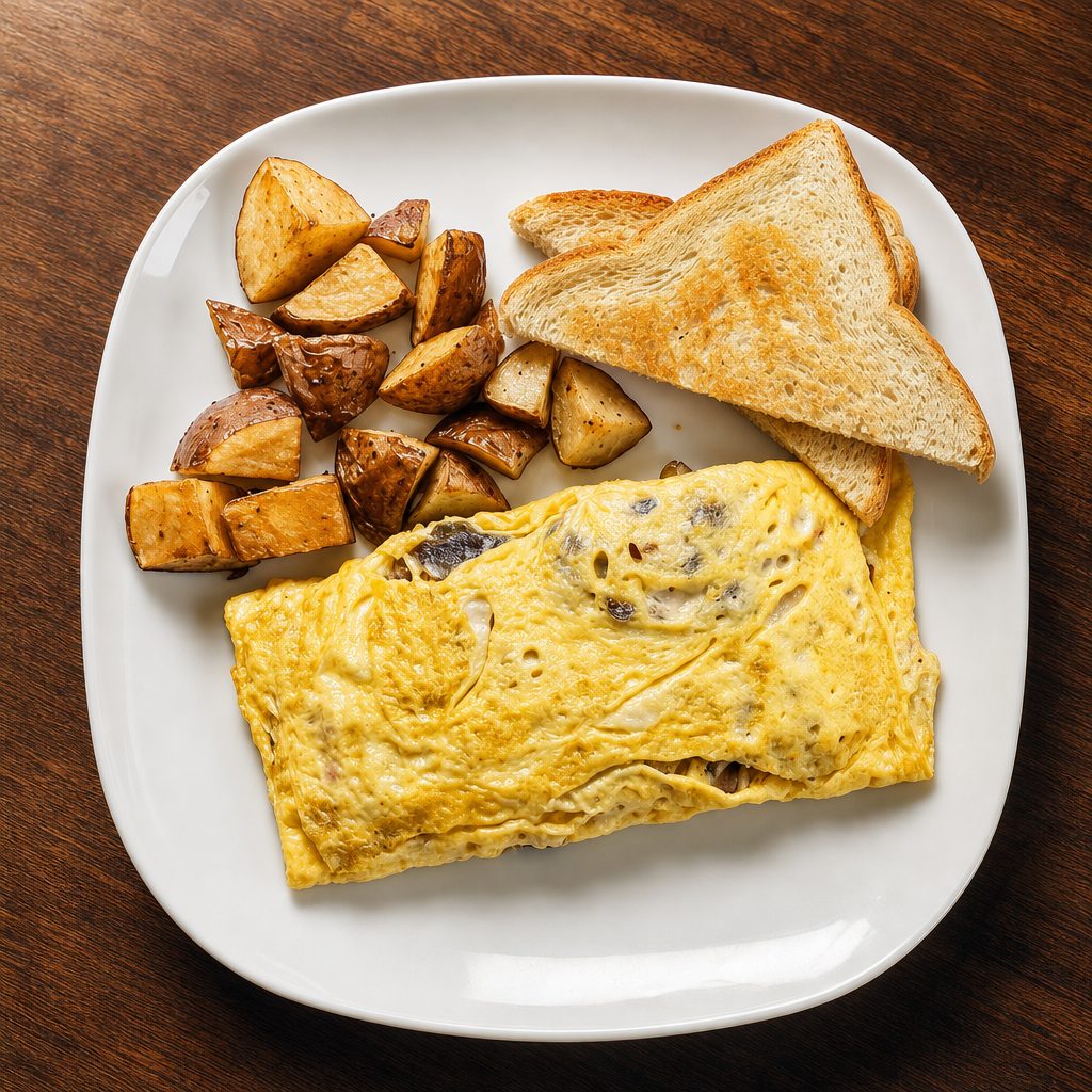 Steak Tip Omelette.