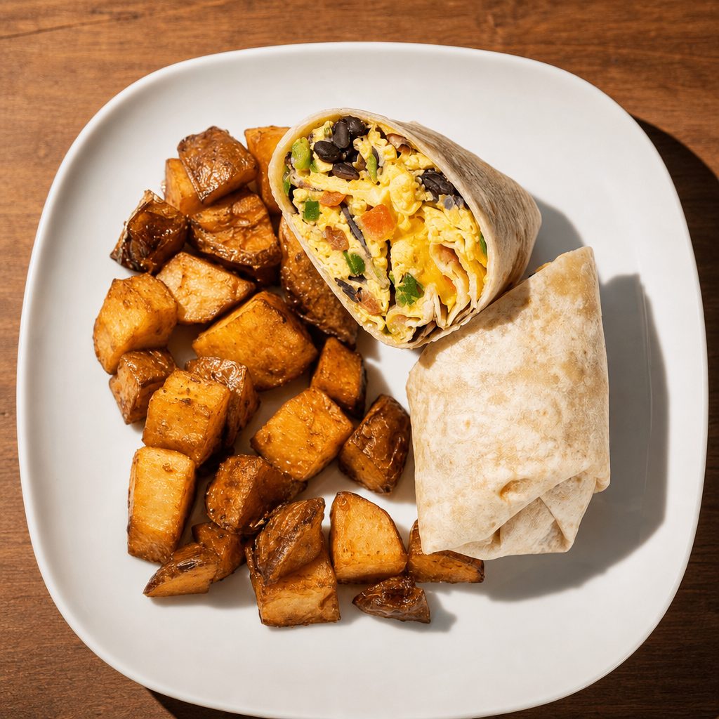Breakfast Burrito Wrap.